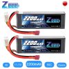 2units Zeee LiPo Battery 11.1V 3S 2200mAh 50C for RC Car with Deans Plug For RC Helicopter Drone Boat Airplane FPV Battery - Image 2