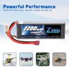 2units Zeee LiPo Battery 11.1V 3S 2200mAh 50C for RC Car with Deans Plug For RC Helicopter Drone Boat Airplane FPV Battery - Image 7