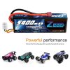 1/2units Zeee 5400mAh 80C 2S 7.4V Lipo Battery  - Hardcase with Deans Plug RC Lipo Battery for RC Car Boat Truck Drone Helicopter FPV Battery - Image 5