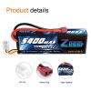 1/2units Zeee 5400mAh 80C 2S 7.4V Lipo Battery  - Hardcase with Deans Plug RC Lipo Battery for RC Car Boat Truck Drone Helicopter FPV Battery - Image 4