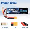 Zeee 3S Lipo Battery - 11.1V 50C 5200mAh XT60 Plug for RC Car Helicopter Quadcopter Boat RC Airplane FPV Drone Battery - Image 6