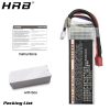 HRB Lipo 2S Battery 7.4V 4000mah - 60C XT60 T EC2 EC3 EC5 XT90 XT30 for For RC Car Truck Monster Boat Drone RC Toy — изображение 6