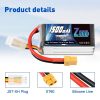 2units Zeee Lipo Battery 11.1V 1500mAh 3S 120C Softcase Graphene RC Lipo Battery with XT60 Plug for FPV Racing Drone Helicopter — изображение 6