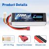 2units Zeee LiPo Battery 11.1V 3S 2200mAh 50C for RC Car with Deans Plug For RC Helicopter Drone Boat Airplane FPV Battery - Image 5