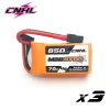 3PCS CNHL 4S 14.8V Lipo Battery 650mAh 850mAh 70C MiniStar With XT30 XT60 Plug For RC FPV Racing Drone Mini Quadcopter Airplane — изображение 5