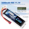 2units Zeee 11.1V 50C 3200mAh 3S Lipo Battery with Deans Connector Softcase Battery for RC Airplane Helicopter RC Car Truck Boat FPV Battery - Image 3