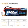 1/2units Zeee 5400mAh 80C 2S 7.4V Lipo Battery  - Hardcase with Deans Plug RC Lipo Battery for RC Car Boat Truck Drone Helicopter FPV Battery - Image 7