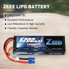 2units Zeee 7.4V 5200mAh 80C 2S Lipo Battery Hard Case with EC3 Plug for RC Car Helicopter Quadcopter UAV Drone FPV Battery High Quality — изображение 7