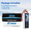 2units Zeee LiPo Battery 11.1V 3S 2200mAh 50C for RC Car with Deans Plug For RC Helicopter Drone Boat Airplane FPV Battery - Image 4