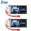 2Units Zeee Lipo Battery 2S 7.4V 60C 1500mAh with Deans Plug for RC Drone Boat RC Car Racing Hobby Specialized Lipo Battery Part FPV Battery - Image 2