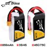 Ace Tattu LiPo Rechargeable Battery 850mAh 75C 45C 3S 4S 1P for RC FPV Racing Drone Quadcopter - Image 2