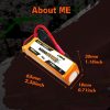 6PCS CNHL 2S 3S 4S 7.4V 11.1V 14.8V Lipo Battery for FPV Drone - 450mAh 850mAh 70C MiniStar With XT30 Plug For FPV Toothpick Drone Quadcopter RC Toys - Image 7