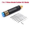 Prime Model Scriber W/ Blade Gundam Resin Carved Scribe Line Hobby Cutting Tool Chisel 5 / 7 Blade Tools for RC Car Drone Repair - Image 8
