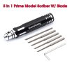 Prime Model Scriber W/ Blade Gundam Resin Carved Scribe Line Hobby Cutting Tool Chisel 5 / 7 Blade Tools for RC Car Drone Repair - Image 3