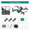 LS S8S Drone - 2.4G optical flow three-camera brushless drone with dual lens WIFI professional aerial photography drone — изображение 18