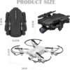 Lozenge HJ66 Drone - Mini Drone with Camera Drones for Adults Drone for Kids 720P Drones with Camera Live Video FPV Helicopter Altitude Hold Drone - Image 2