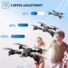 DRONEEYE 4DV12 Mini Drone - with Camera for Adults Kids,1080P Camera FPV Foldable RC Quadcopter,Drone for beginners,Altitude Hold, Headless Mode,3D Flips,App Control,Trajectory Flight,2 Batteries — изображение 8