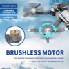 TizzyToy ‎BL01 Drone - 4K Camera Drone with Carrying Case,2 batteries provide a total of 40 mins of battery life,120° Adjustable Lens,One Key Take Off/Land,Altitude Hold,360° Flip — изображение 7