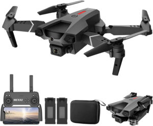 MENXI P5 Drone - with Camera for Adults Kids 1080P HD,RC Quadcopter WiFi FPV Live Video,Voice Control,Gesture Control,Altitude Hold,Headless Mode,Gravity Sensor,3 Directions of Obstacle Sensing,3D Flip