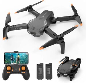 Heygelo S90 Drone with Camera for Adults - 1080P HD Mini FPV Drones for Kids Beginners, Voice/Gesture Control,2 Batteries
