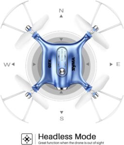 Syma X20 Mini Pocket Drone - Headless Mode 2.4Ghz Nano LED RC Quadcopter Altitude Hold — изображение 4