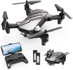 DEERC D20 Mini Drone - for Kids with 720P HD FPV Camera Remote Control Toys Gifts for Boys Girls with Altitude Hold, Headless Mode, One Key Start Speed Adjustment, 3D Flips 2 Batteries
