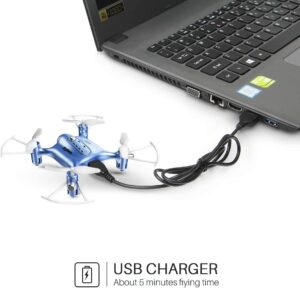 Syma X20 Mini Pocket Drone - Headless Mode 2.4Ghz Nano LED RC Quadcopter Altitude Hold — изображение 7