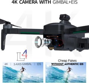 Drone X Pro LIMITLESS 4 - GPS 4K HD UHD Camera Drone for Adults with EVO Obstacle Avoidance, 3-Axis Gimbal, Auto Return Home, Follow Me, Long Flight Time, Long Control Range, 5G WiFi FPV Live Video, EIS, Superior Stabilization Professional Camera Drone - Image 4