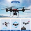 SANROCK X105W Drone - for Adults And Kids, 1080P HD Camera RC Quadcopter for Beginners, Wifi Live Video Cam, App Control, Altitude Hold, Headless Mode, Trajectory Flight, Gravity Sensor, 3D Flip — изображение 4
