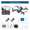 LS S8S Drone - 2.4G optical flow three-camera brushless drone with dual lens WIFI professional aerial photography drone — изображение 20