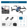 LS S8S Drone - 2.4G optical flow three-camera brushless drone with dual lens WIFI professional aerial photography drone — изображение 29