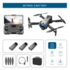LS S8S Drone - 2.4G optical flow three-camera brushless drone with dual lens WIFI professional aerial photography drone — изображение 21