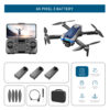 LS S8S Drone - 2.4G optical flow three-camera brushless drone with dual lens WIFI professional aerial photography drone — изображение 30