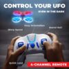 Force1 UFO 4000 Mini Drone for Kids - LED Remote Control Drone, Small RC Quadcopter for Beginners with LEDs, 4-Channel Remote Control, 2 Speeds, and 2 Drone Batteries - Image 6