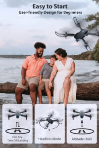 Hilldow D11 Drone - 1080P HD Mini Drone for Kids, FPV RC Quadcopter 30 Min Long Flight Time in 3 Batteries, 3D Flip, Outdoor Carrying Case, Gift for Girls/Boys/Teens — изображение 8