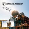 DRONEEYE 4DF10 Foldable Drone - with 1080P Camera for Adults,RC Quadcopter with WiFi FPV Live Video for Kids Beginners,Trajectory Flight, App Control,3D Flips,Altitude Hold,2 Batteries,Carrying Case — изображение 8