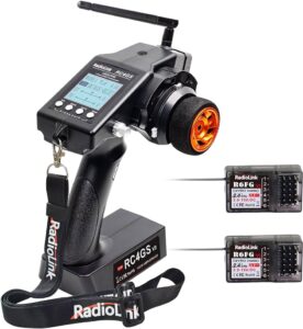RadioLink RC4GS V3 - 2.4G 4CH 5CH 7CH 400M Distance Remote Controller Transmitter + R6Fg Gyro Inside Receiver for RC Car Boat V4V5
