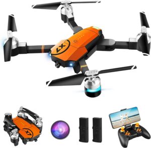 ORKNELY X-PACK7 Drone with Camera for Adults - WiFi 1080P HD Camera FPV RC Quadcopter Kids Toys Gifts for Beginner with Gravity Sensor