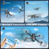 Loiley S29 Drone - 1080P FPV Drones for kids with Voice Control, Gestures Selfie, Altitude Hold, 90° Adjustable Lens, 3D Flips, 2 Batteries - Image 3