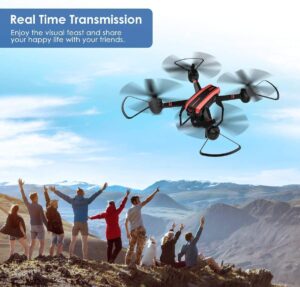 SANROCK X105W Drone - for Adults And Kids, 1080P HD Camera RC Quadcopter for Beginners, Wifi Live Video Cam, App Control, Altitude Hold, Headless Mode, Trajectory Flight, Gravity Sensor, 3D Flip — изображение 8