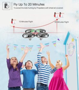 SYMA X100 Quadcopter with Auto-Avoid Obstacles, Safety Covered by Shell, 360°Flip, LED Light, 2 Speed for Kids, Boys and Girls Toys,Kids Hand Operated Drones - Image 2