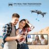 DRONEEYE 4DV13 Drone - for kids Adults with 1080P HD FPV Camera, Foldable Mini RC Quadcopter With Waypoint, Functions,Headless Mode,Altitude Hold,Gesture Selfie,3D Flips,Beginners Toys Gifts — изображение 3