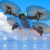 REDRIE JY02 Drone with Camera - Foldable Mini Drone for Adults and Kids with 1080P FPV Camera, Upgrade Altitude Hold, Gestures Selfie, Waypoint Fly, Headless Mode, 3D Flip, One Key Start, 3 Speed Mode, Circle Fly, 2 Batteries - Image 3