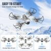 TOPRCBOXS S2 Mini Drone - for Kids with 1080P HD Camera, FPV Quadcopter Cool Toys Gifts for Teenage Boys RC Camera Drone with Altitude Hold 2 Batteries - Image 3