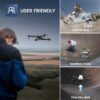 Holy Stone HS280 Drone - with Adjustable 1080P HD WiFi Camera for Kids Adults Beginner; Lightweight RC Quadcopter, 2 Modular Batteries, Auto Hover, Gravity Sensor, Voice/Gesture Control — изображение 6