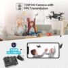DRONEEYE 4DV2 Drone with Camera for Kids,720P FPV Video,Nano Portable Pocket RC Quadcopter Beginners Toys,3D Flip,Altitude Hold,Headless Mode,Trajectory Flight,3D Flips — изображение 7