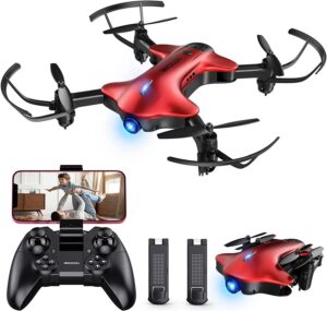 Spacekey DC-014 Drone with Camera 1080P FHD, Real-time Video Feed, Great Drone for Beginners, Quadcopter Drone with Altitude Hold, One-Key Take-Off, Landing Foldable Arms