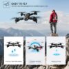DRONEEYE 4DV12 Mini Drone - with Camera for Adults Kids,1080P Camera FPV Foldable RC Quadcopter,Drone for beginners,Altitude Hold, Headless Mode,3D Flips,App Control,Trajectory Flight,2 Batteries — изображение 5