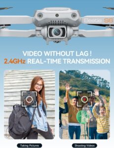 ROVPRO S60 Drone with Camera for Adults - 4K - ROVPRO Dual Camera S60 RC Quadcopter with APP Control - Obstacle Avoidance, Waypoint Fly, Altitude Hold, Follow Me, Roll Mode, Headless Mode (White) — изображение 5