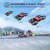 SANROCK U61W Drone - with Camera for Kids Adult Beginner 720P HD & 2 Batteries, Mini Drone Toy Gift for Boy Girl WiFi FPV RC Quadcopter, Waypoints Fly, Headless Mode, Altitude Hold, Emergency Stop - Bild 5